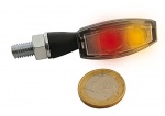 254-302 LED Rücklicht/Blinker Einheit BLAZE, schwarzes Metallgehäuse, klares Glas, Paar, E-geprüft.